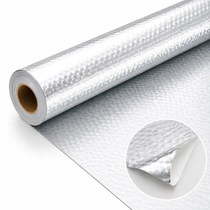🌸BUY 1 GET 1 FREE Today!!💗 Heat-Resistant Peel & Stick Aluminum Foil Wallpaper