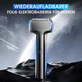 🪒 LIMITED 50% DISCOUNT! Rechargeable foil electric shaver for men – 60-minute battery life, IPX6 waterproof, whisper-quiet operation for sensitive skin