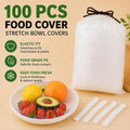 🌸BUY 1 GET 1 FREE Today!!💗  100PCS Disposable Stretch Food Covers, Elastic Kitchen Bowl & Plate Lids, Plastic Wrap Alternative for Food Storage & Leftovers Preservation