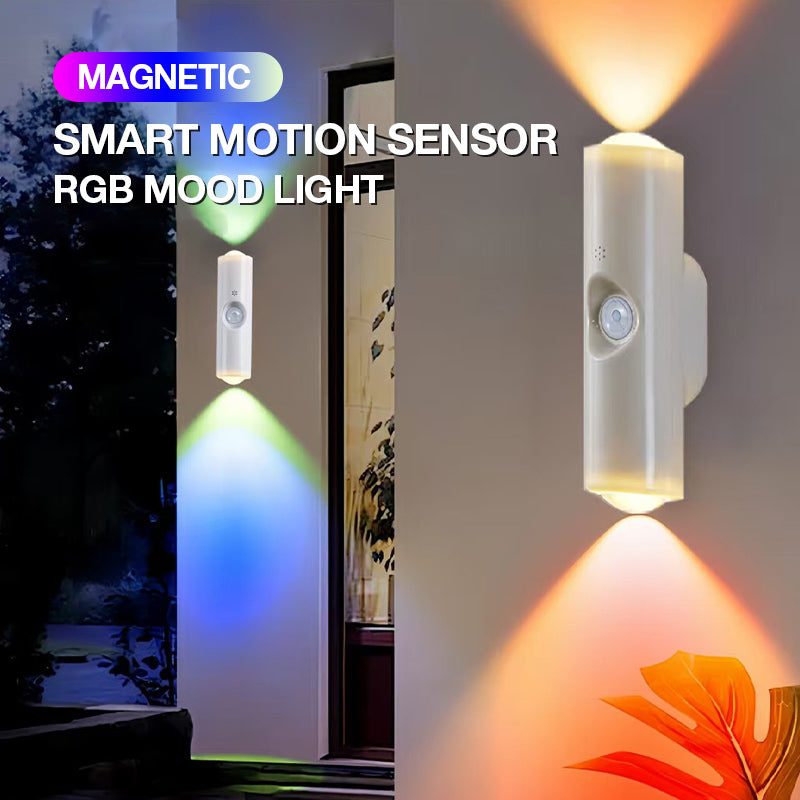 🔥2026 Hot Item🔥💡Smart LED Motion Sensor Night Light – Dimmable RGB & Magnetic Stick-On, Add Cosy Ambient Glow to Bedroom, Hallway & Entryway ✨