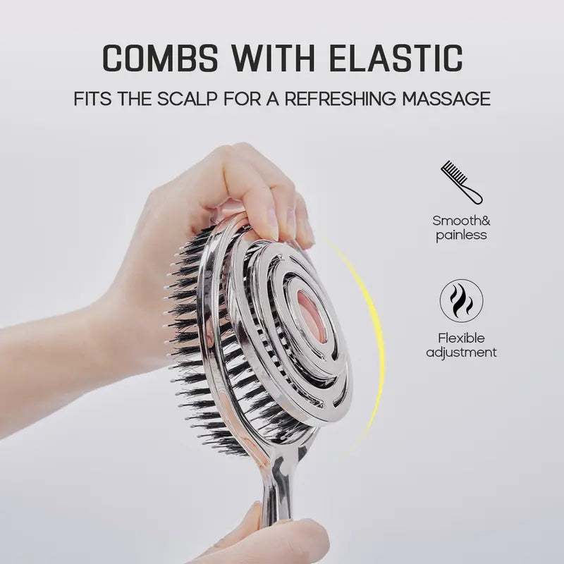 🔥Last Day Promotion 50% OFF | Anti-Static Hollow Round Bristle Brush - Massaging Design for Enhanced Volume 💆