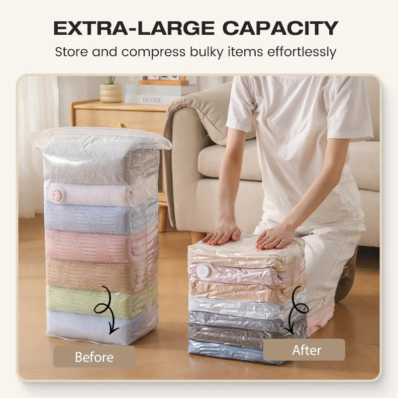 🌸BUY 2 GET 1 FREE Today!!💗 💨No-Pump 3D Vacuum Storage Bags