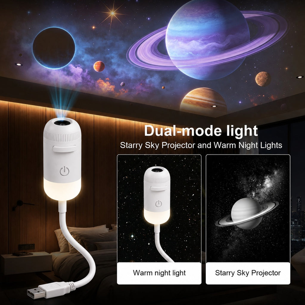 Galaxy Star Projector USB Night Light