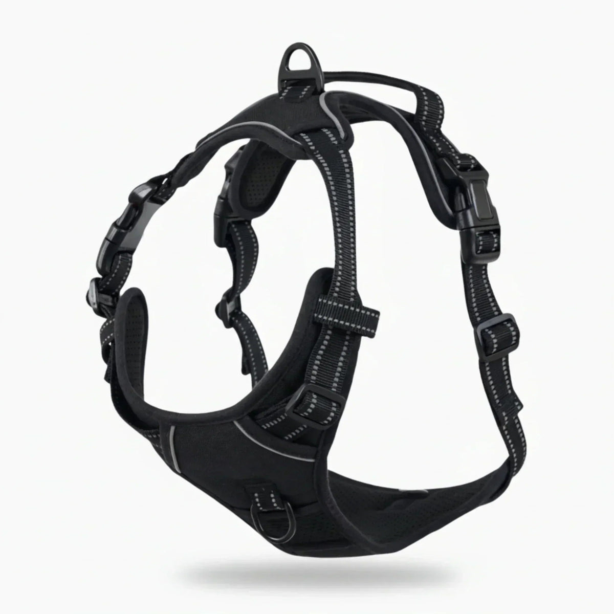 🐕 50% OFF! 🦺 Anti-pull harness – Reflective, breathable & with two leash attachments 🌿