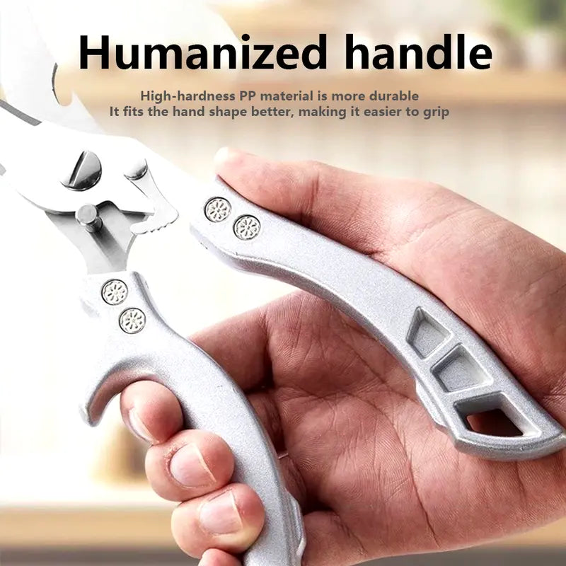 ✂️ BUY 1 GET 1 FREE Today!!🔥  Heavy-Duty Stainless Steel Kitchen Shears with Safety Lock & Non-Slip Grip