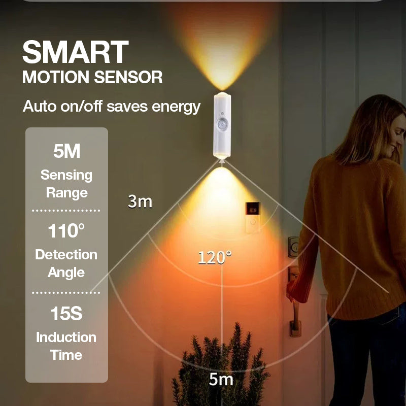 🔥2026 Hot Item🔥💡Smart LED Motion Sensor Night Light – Dimmable RGB & Magnetic Stick-On, Add Cosy Ambient Glow to Bedroom, Hallway & Entryway ✨