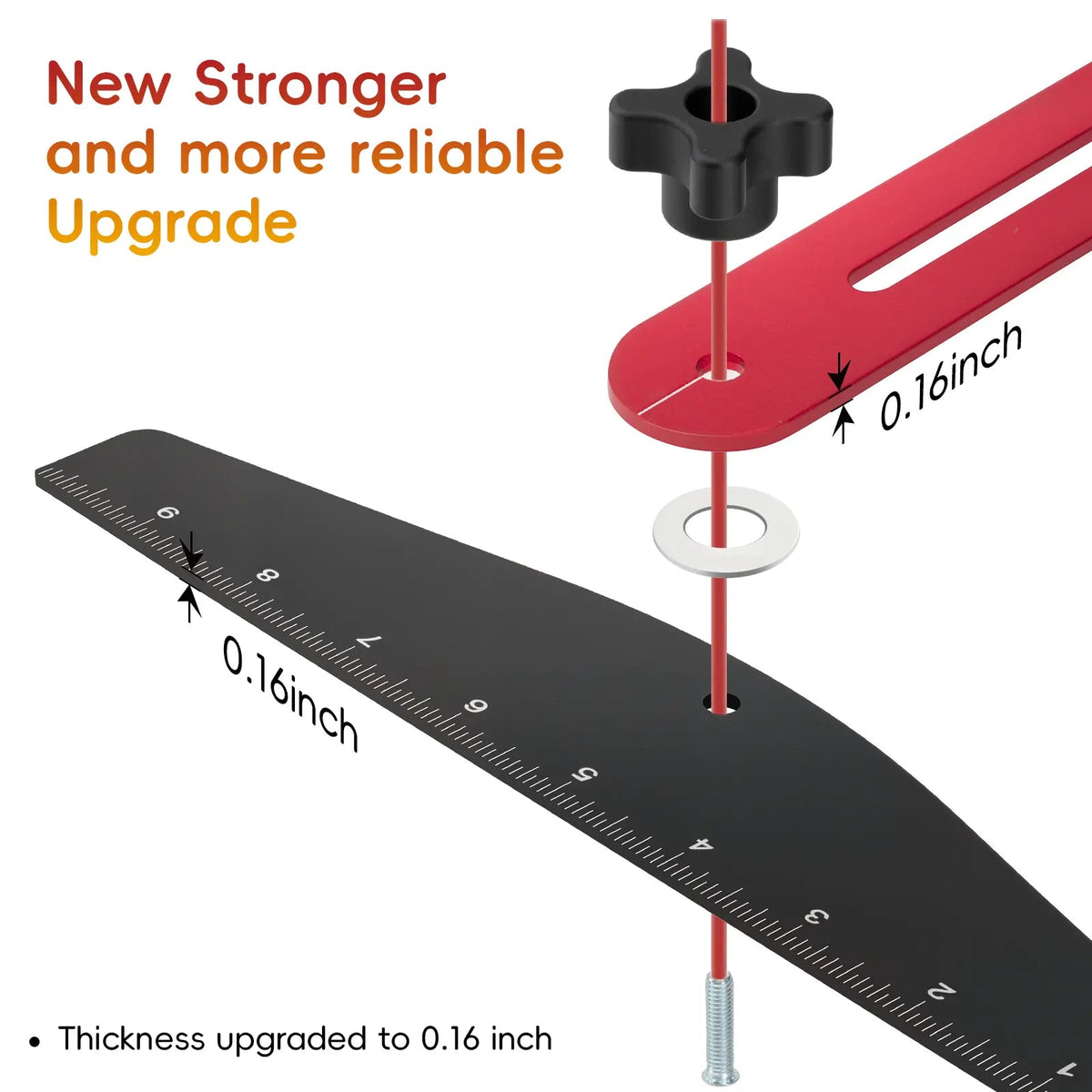🔥LAST DAY SALE ONLY!!  StepGauge Adjustable Stair Tread Template – Aluminum Woodworking Measuring Jig