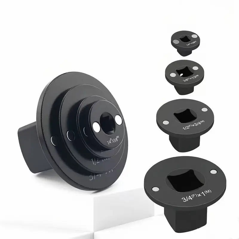 🔥LAST DAY SALE ONLY!!  Ultra Low Profile Impact Socket Adapter Set – Reach Tight Spaces with Maximum Torque