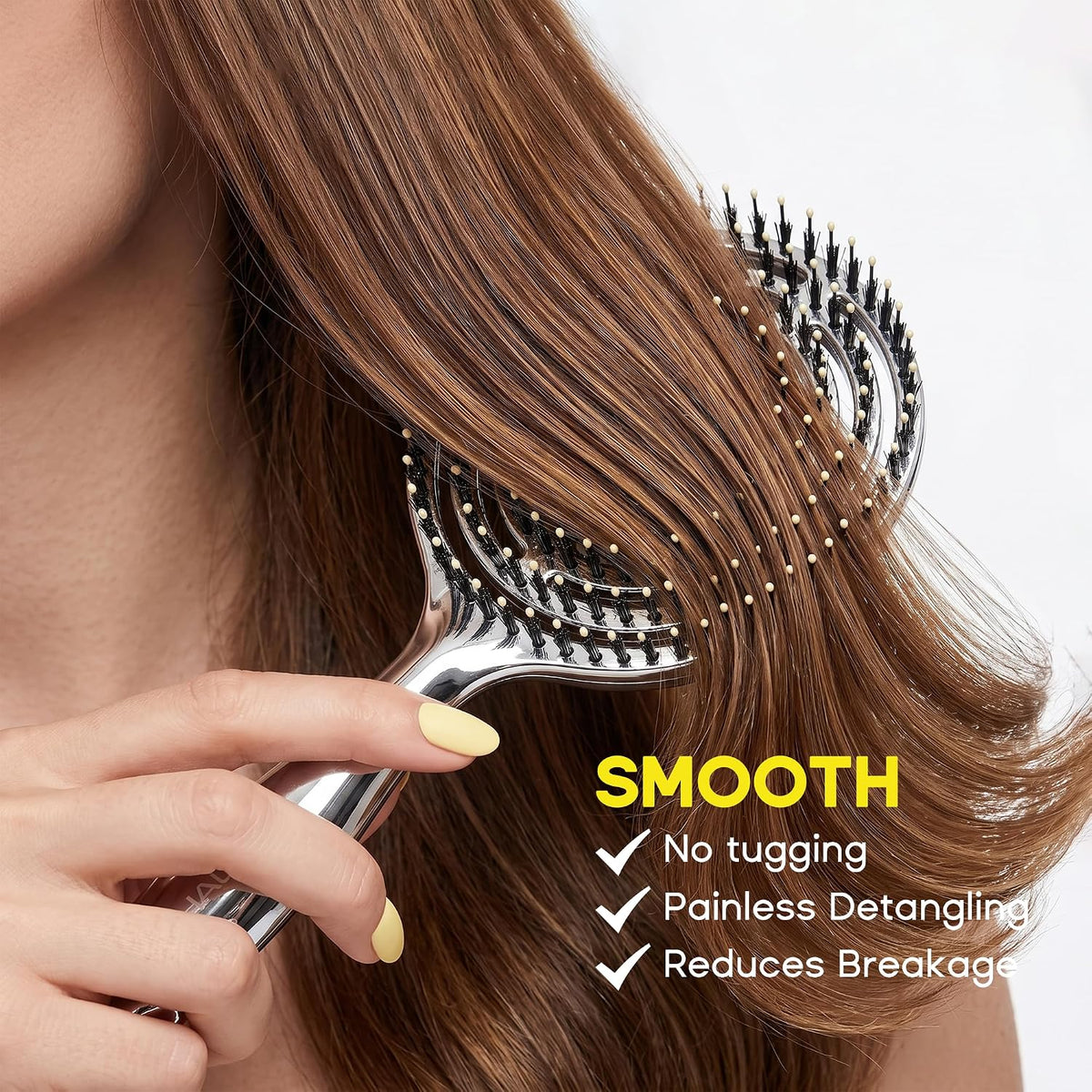 🔥Last Day Promotion 50% OFF | Anti-Static Hollow Round Bristle Brush - Massaging Design for Enhanced Volume 💆