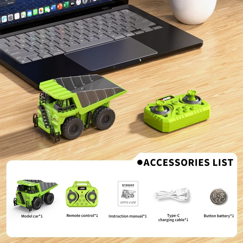 🏆2026 HOT SALE⚡ 10K+ SOLD! 🏆Desktop Mini Dieel Remote Control Forklift Crane Model Toy