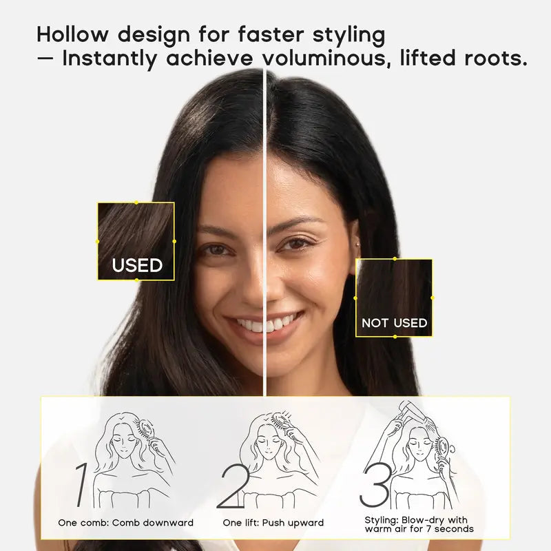 🔥Last Day Promotion 50% OFF | Anti-Static Hollow Round Bristle Brush - Massaging Design for Enhanced Volume 💆