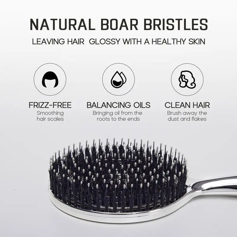 🔥Last Day Promotion 50% OFF | Anti-Static Hollow Round Bristle Brush - Massaging Design for Enhanced Volume 💆