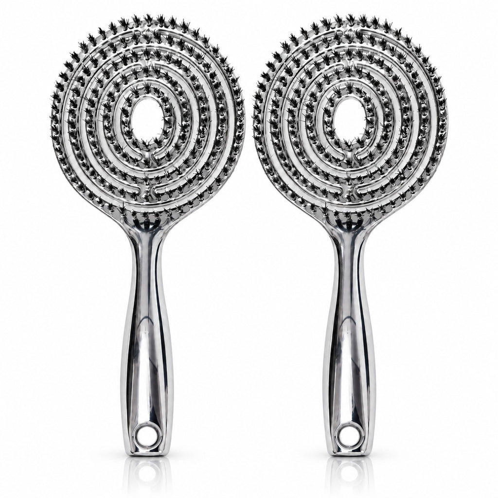 🔥Last Day Promotion 50% OFF | Anti-Static Hollow Round Bristle Brush - Massaging Design for Enhanced Volume 💆