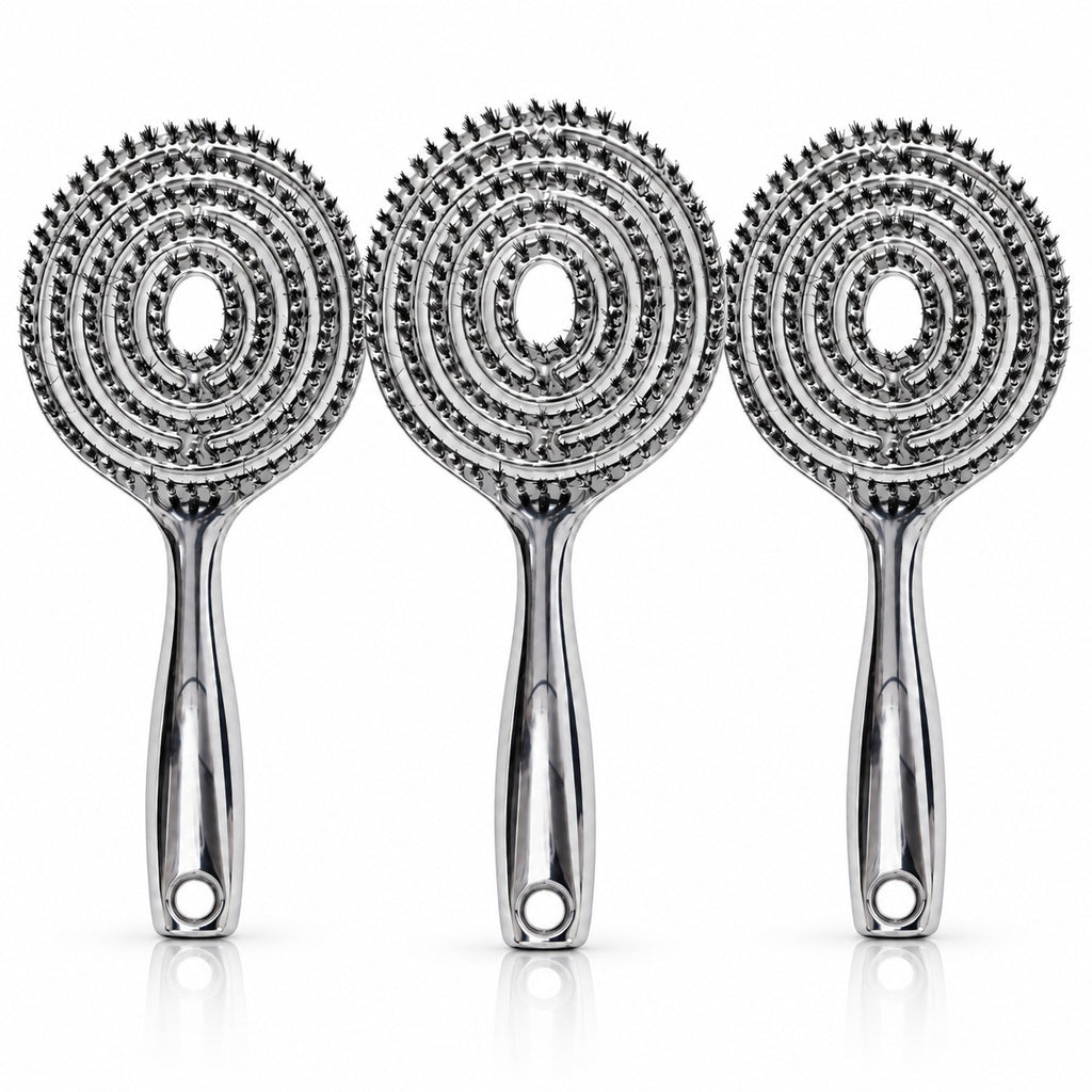 🔥Last Day Promotion 50% OFF | Anti-Static Hollow Round Bristle Brush - Massaging Design for Enhanced Volume 💆