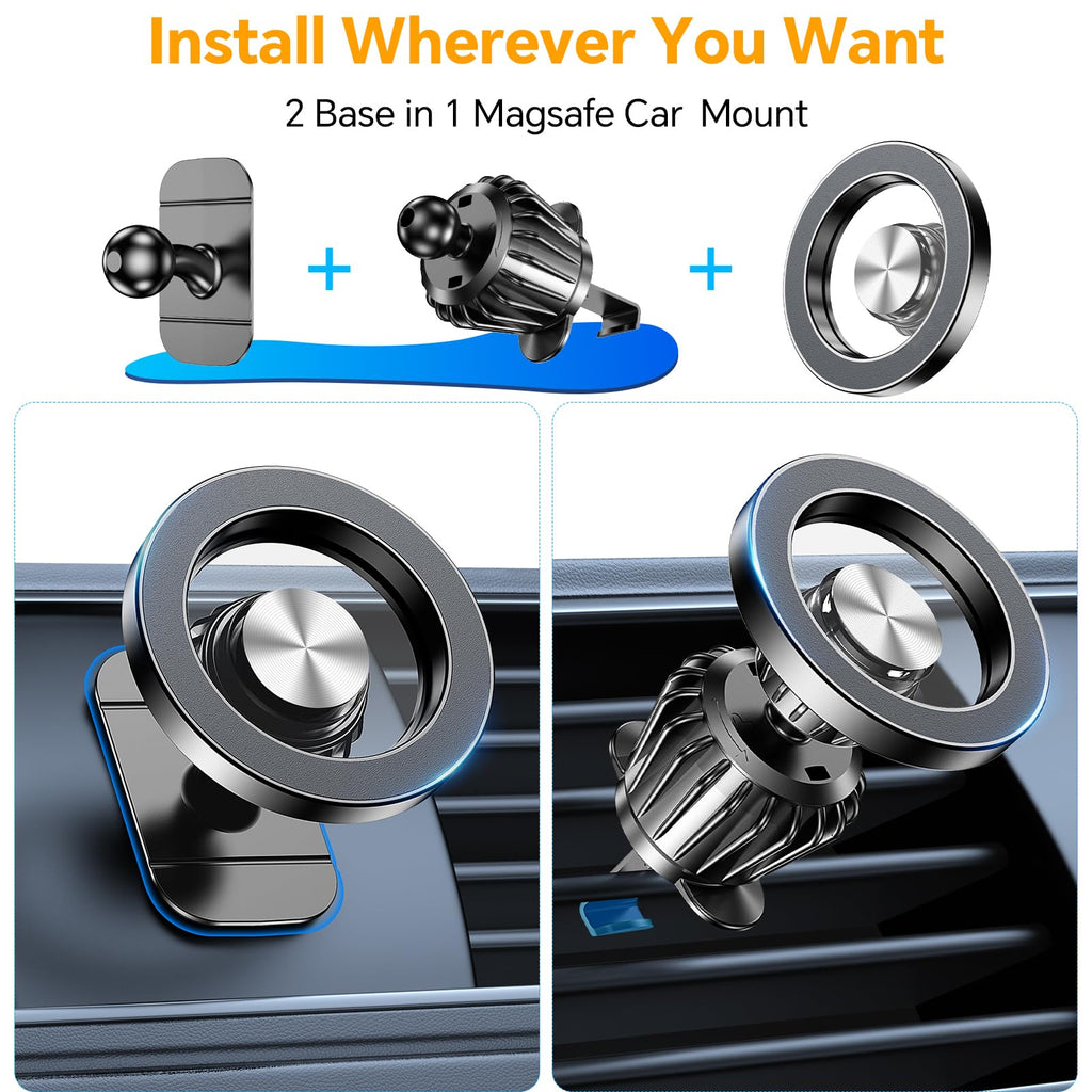⏳Time-Limited Special⏰ Car Mount【Strong Magnet】Magnetic Phone Holder for Car Phone Holder Mount Dash Mounted Holders Cell Phone Holders for Your Car Accessories